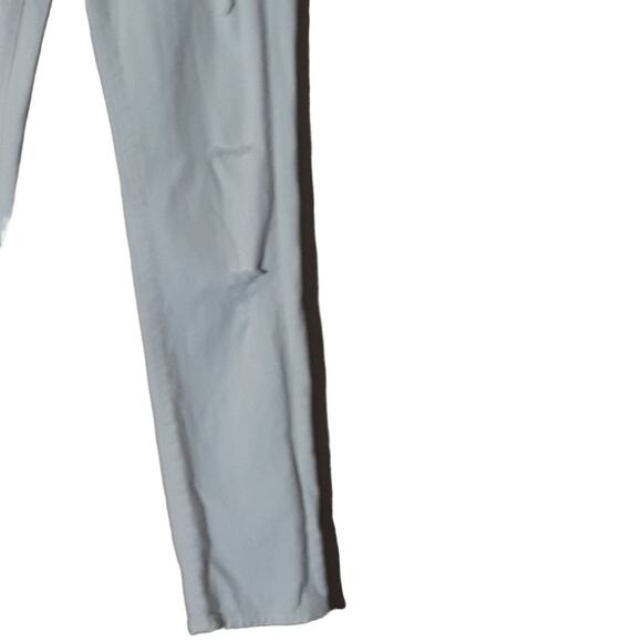 PAIGE Denim Co Jimmy Jimmy Skinny Distressed Jeans White Wreckage SZ 24 (0, XXS) - Picture 6 of 14